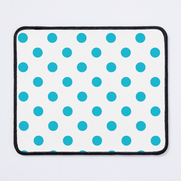 Item preview, Aqua Blue Polka Dots On White designed and sold by POLKAIWERX.
