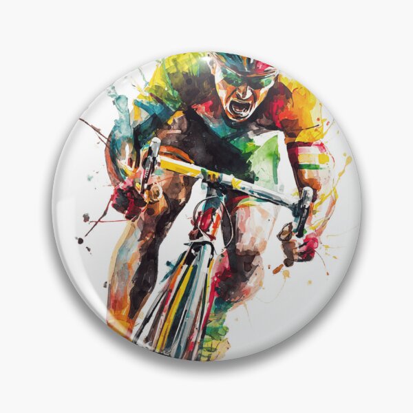 Item preview, Hardcore Watercolor Cyclist designed and sold by NAIRVANA.
