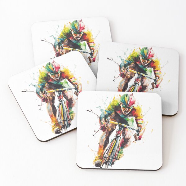 Item preview, Hardcore Watercolor Cyclist designed and sold by NAIRVANA.