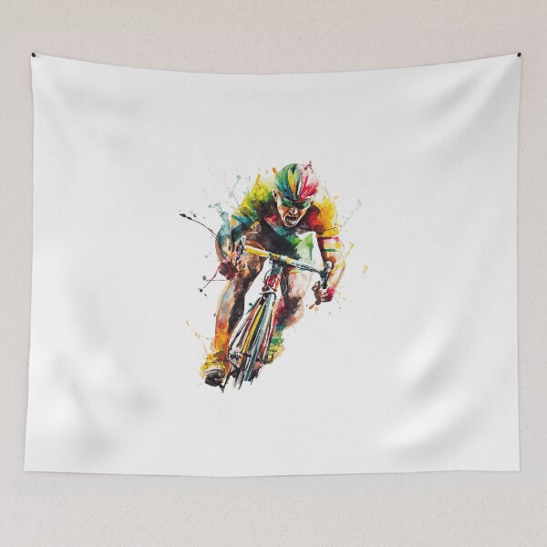 Item preview, Hardcore Watercolor Cyclist designed and sold by NAIRVANA.