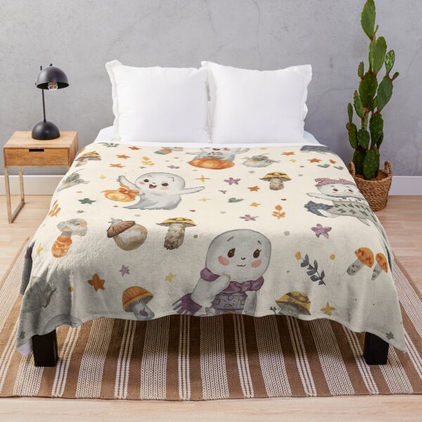 Item preview, Ghostly Whimsy – Cute Cottagecore Halloween Pattern designed and sold by Deezyned.