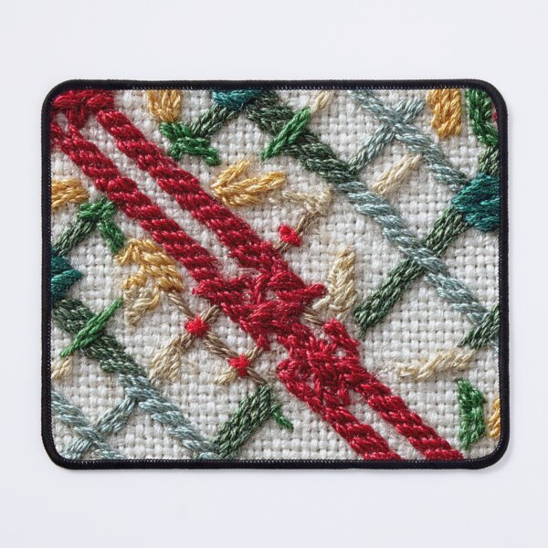 Item preview, Festive Faux Embroidery Christmas Stitch Pattern designed and sold by Nicholas Panek.