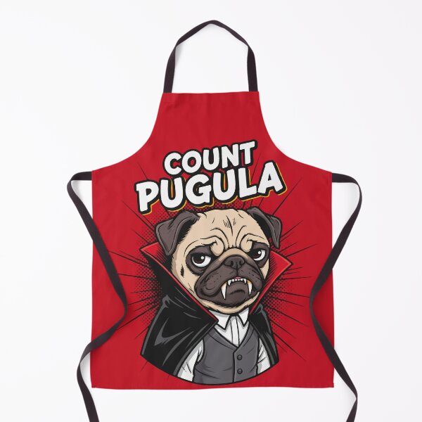 Artikelvorschau, Graf Pugula Lustiger Vampir-Mops Halloween-Entwurf entworfen und verkauft von SillyPawsStudio.