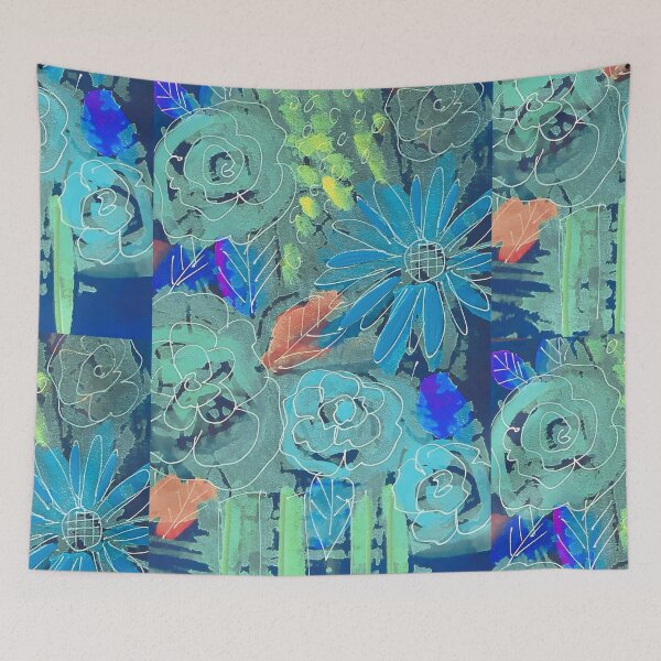 Item preview, Midnight flowers designed and sold by bekki smith.