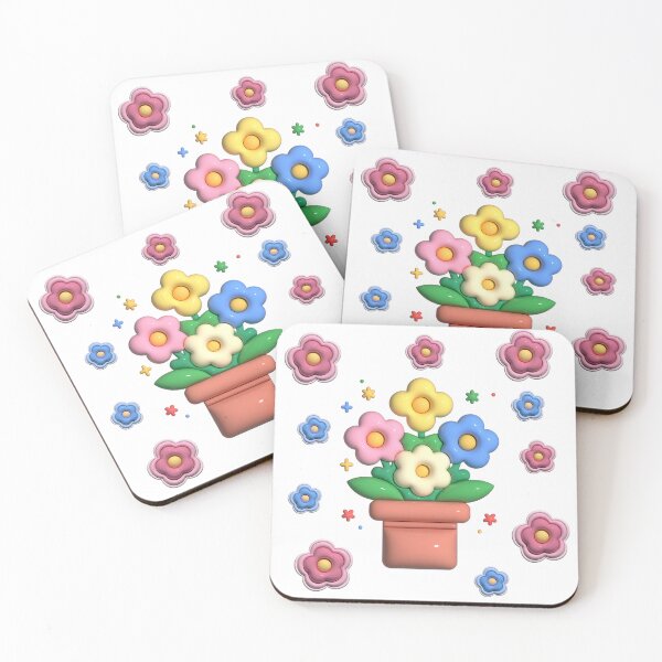 Item preview, cute 3d flowers designed and sold by rcagas.
