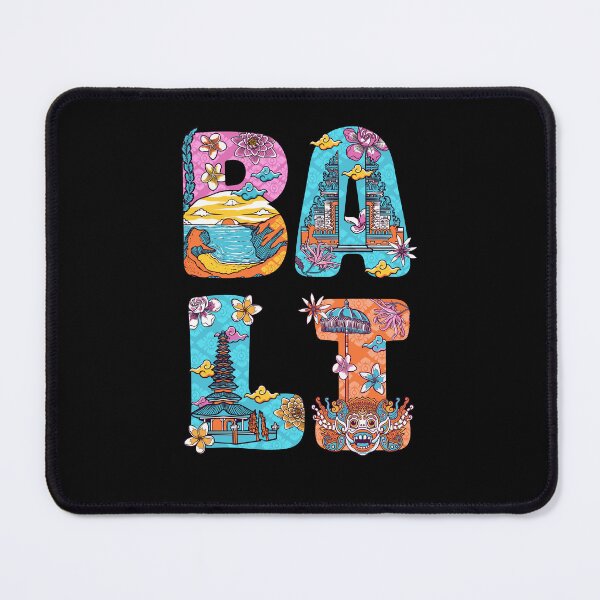 Item preview, Vibrant Balinese Cultural Elements Decorated In The Word BALI Vector Typographic Design designed and sold by ghinan.