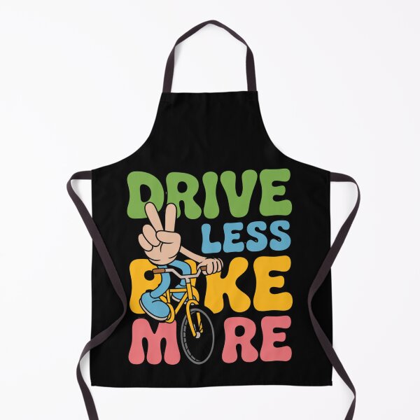Item preview, Drive Less, Bike More – Groovy 70s Peace-Sign Cycling Design designed and sold by abuaa7272.