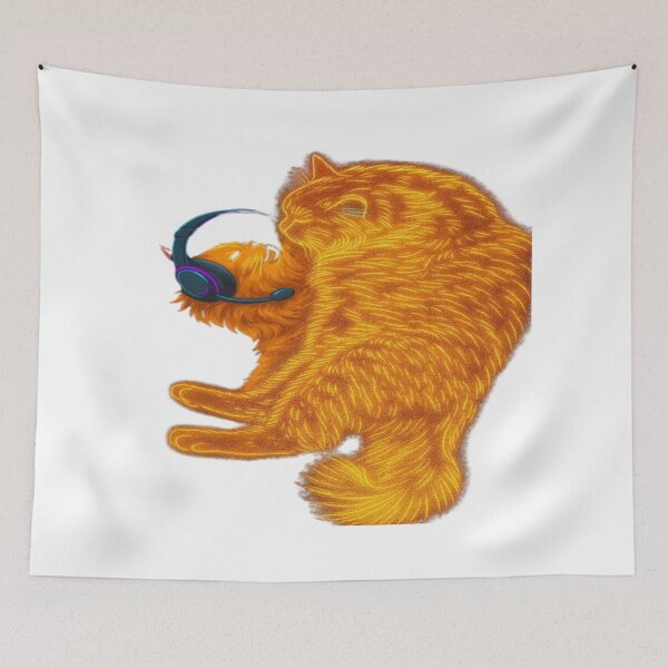 Item preview, DJ Cat — Lost in the Beat designed and sold by GlowAIDesigns.