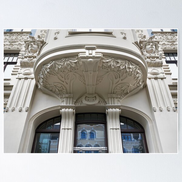 Item preview, Un hermoso edificio de estilo Art Nouveau. designed and sold by DanRaizPhoto.