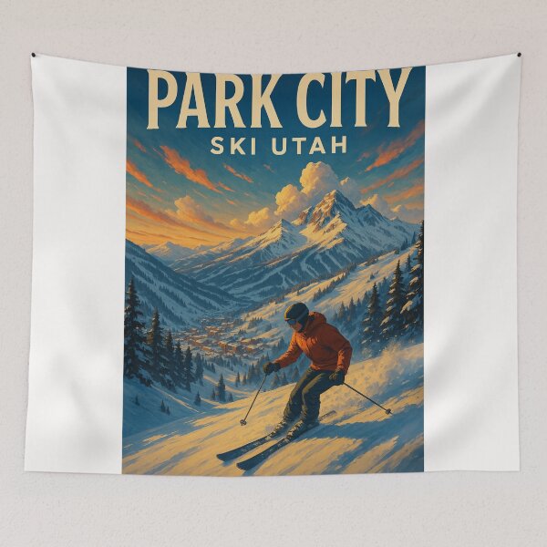 Item preview, Park City Ski Resort Utah Wasatch Range Snow Scene designed and sold by Places On Earth.