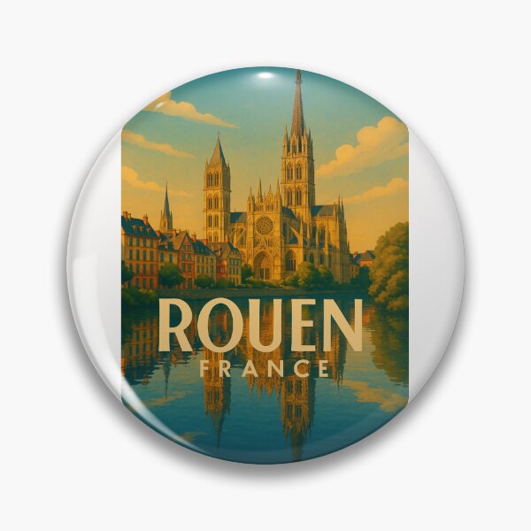 Item preview, Rouen Cathedral and Seine River Reflections, Normandy France designed and sold by Places On Earth.