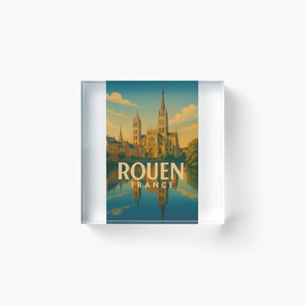 Item preview, Rouen Cathedral and Seine River Reflections, Normandy France designed and sold by Places On Earth.