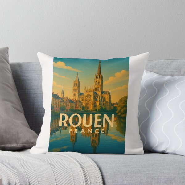 Item preview, Rouen Cathedral and Seine River Reflections, Normandy France designed and sold by Places On Earth.