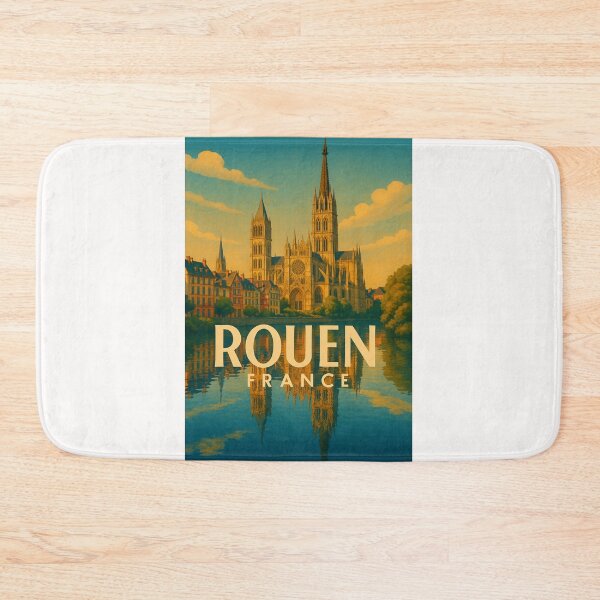 Item preview, Rouen Cathedral and Seine River Reflections, Normandy France designed and sold by Places On Earth.