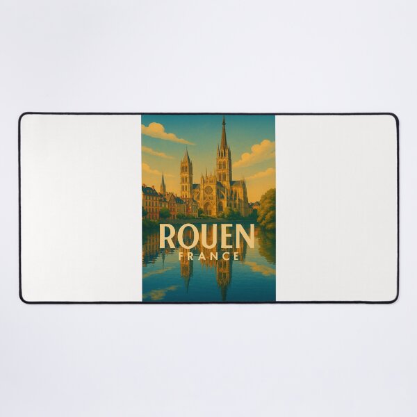 Item preview, Rouen Cathedral and Seine River Reflections, Normandy France designed and sold by Places On Earth.