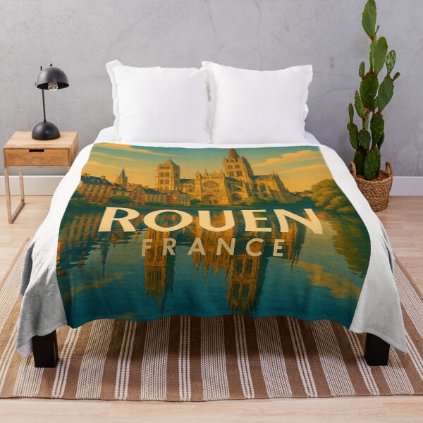 Item preview, Rouen Cathedral and Seine River Reflections, Normandy France designed and sold by Places On Earth.