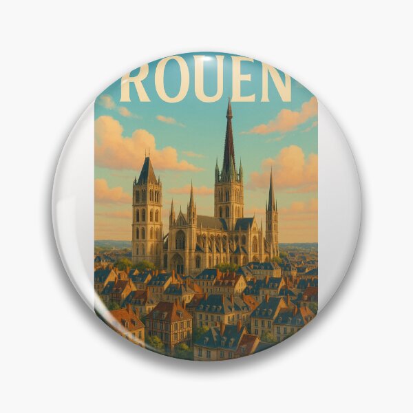 Item preview, Rouen Cathedral Above the Rooftops of Normandy designed and sold by Places On Earth.