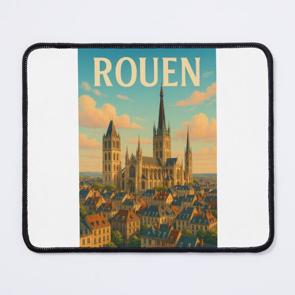 Item preview, Rouen Cathedral Above the Rooftops of Normandy designed and sold by Places On Earth.