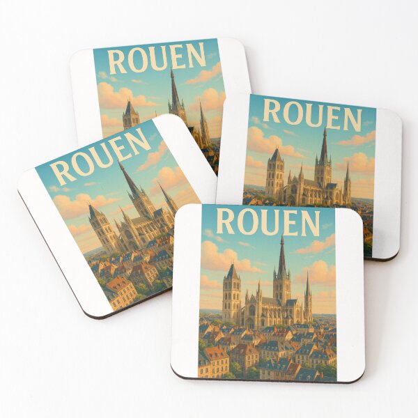 Item preview, Rouen Cathedral Above the Rooftops of Normandy designed and sold by Places On Earth.