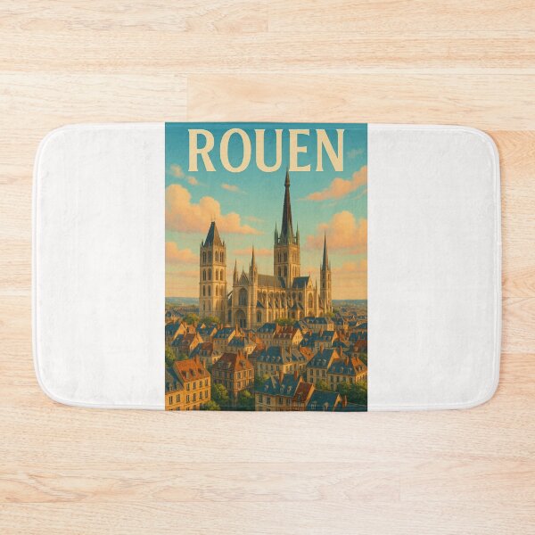 Item preview, Rouen Cathedral Above the Rooftops of Normandy designed and sold by Places On Earth.