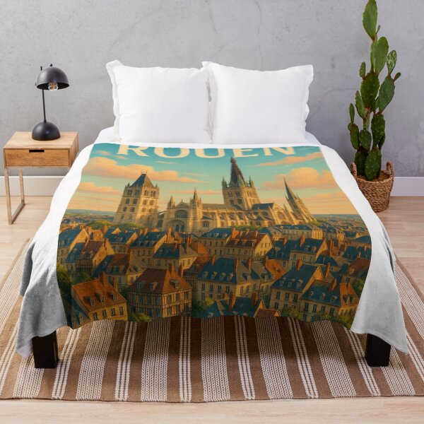 Item preview, Rouen Cathedral Above the Rooftops of Normandy designed and sold by Places On Earth.