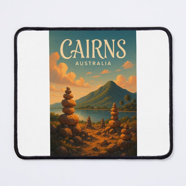 Item preview, Rock Cairns at Sunset in Cairns, Queensland designed and sold by Places On Earth.