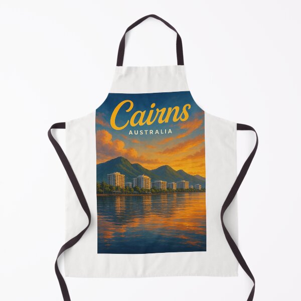 Item preview, Cairns Waterfront and Coastal Mountains at Sunset designed and sold by Places On Earth.