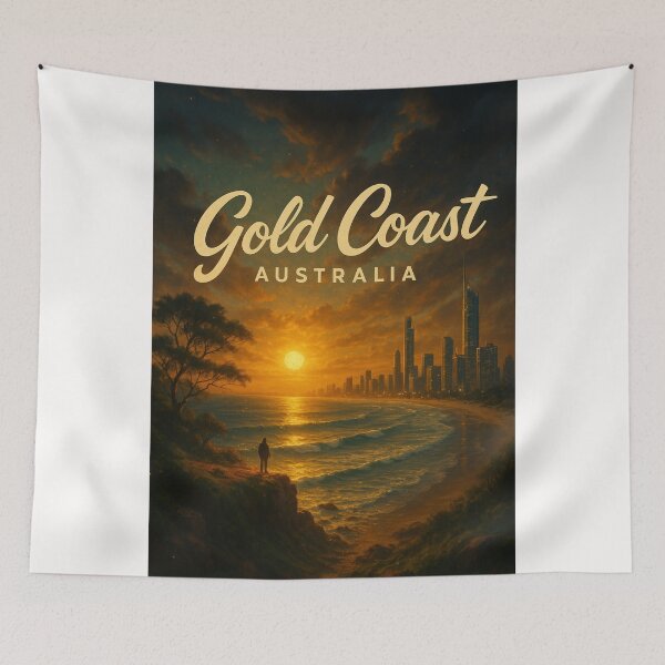 Item preview, Gold Coast Sunset View from Coastal Bluff in Queensland designed and sold by Places On Earth.
