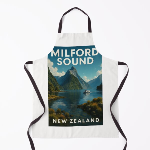 Item preview, Milford Sound with Cruise Boat, Fiordland New Zealand designed and sold by Places On Earth.
