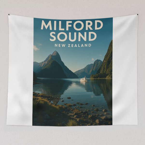Item preview, Milford Sound Reflections, South Island New Zealand designed and sold by Places On Earth.