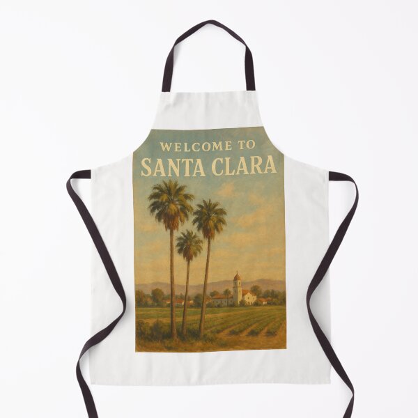 Item preview, Santa Clara Mission and Agricultural Fields, California designed and sold by Places On Earth.