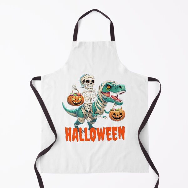 Item preview, Funny Halloween Skeleton Riding T-Rex Dinosaur designed and sold by RuweisVibes.