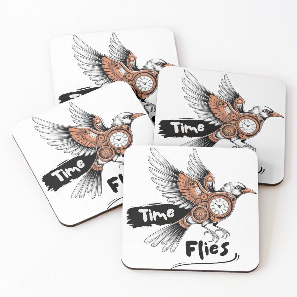 Item preview, Time Flies Steampunk Bird Illustration designed and sold by StormVape.