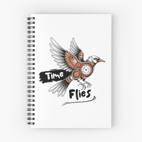 Item preview, Time Flies Steampunk Bird Illustration designed and sold by StormVape.
