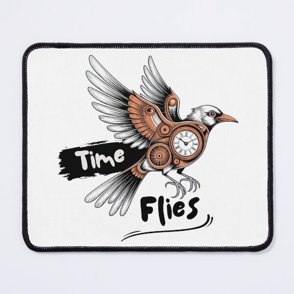 Item preview, Time Flies Steampunk Bird Illustration designed and sold by StormVape.