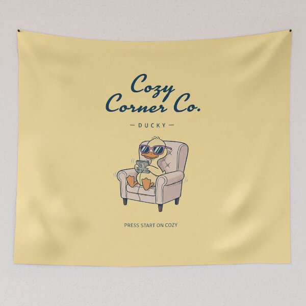 Item preview, Press Start On Cozy Gamer Duck designed and sold by cozy corner co. .