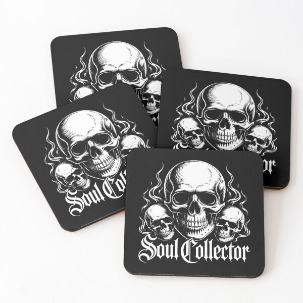 Item preview, Smoldering Skulls in Black and White designed and sold by SplashTastic.