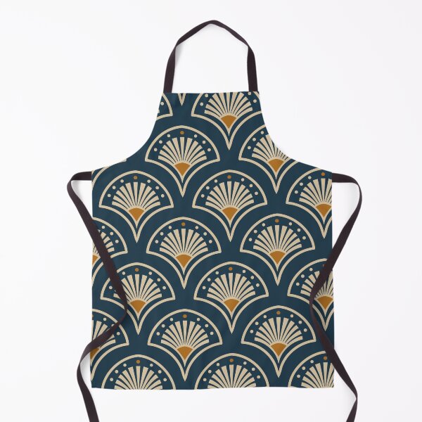 Artikelvorschau, Midnight Deco Fans in Golden Ochre entworfen und verkauft von Studio Pico.