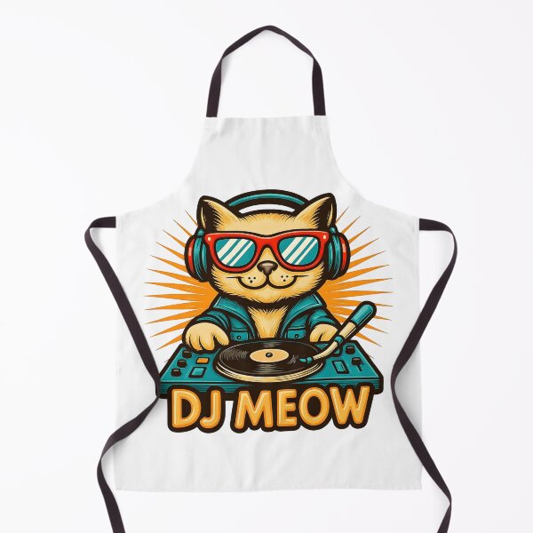Item preview, Nighlife, party, dj cat, dj meow, clubs designed and sold by TrueArtVibes.