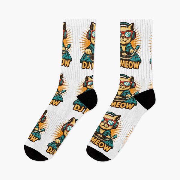 Item preview, Nighlife, party, dj cat, dj meow, clubs designed and sold by TrueArtVibes.