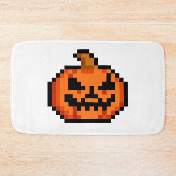 Item preview, Retro Pixel Halloween Jack-o'-Lantern Face designed and sold by RuweisVibes.