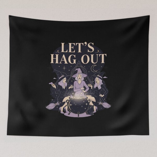 Item preview, Lets Hag Out Funny Witch Coven Drink Halloween designed and sold by elderberry.