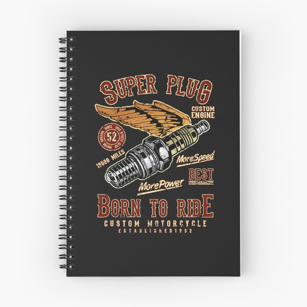 Item preview, CSuper plug spark plug Born to ride designed and sold by MatryoshkaDo.