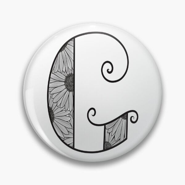 Item preview, Sunflower Inspired Letter G designed and sold by SSN-ART.