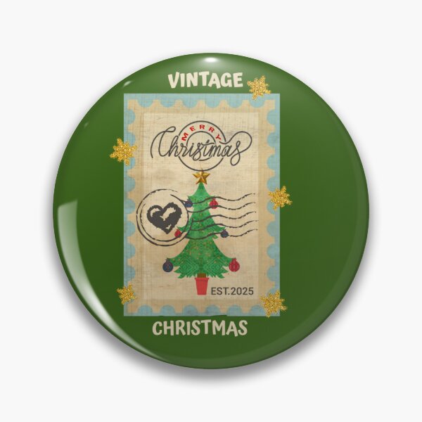 Item preview, Vintage Christmas Postage Stamps designed and sold by Folk and Flux.