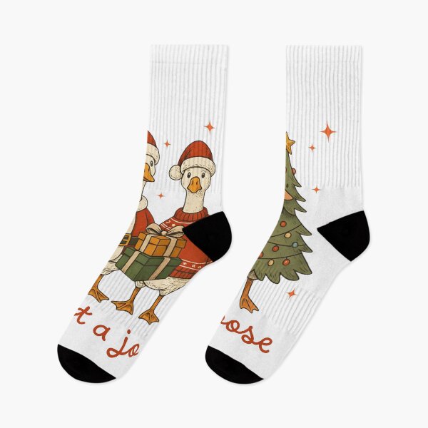 Item preview, Christmas Goose: Jolly Santa Goose, Sublimation Print designed and sold by OctonoteStudio.