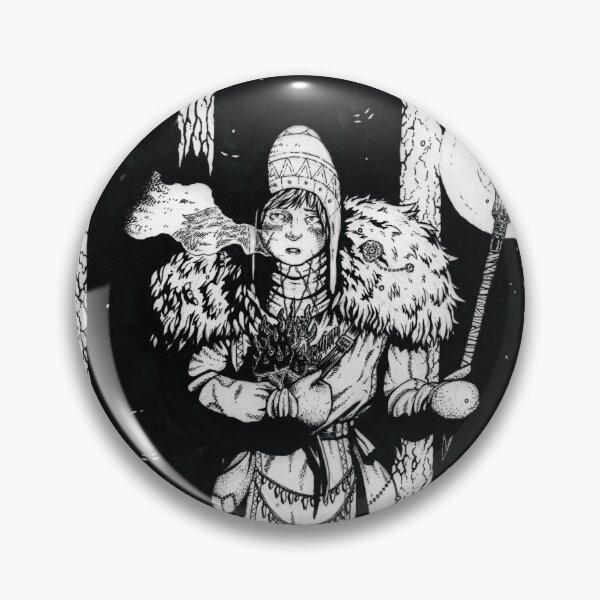 Item preview, Fantasy horror ink artwork - Anyeva Stormheart - Dark art original designed and sold by zachholmbergart.
