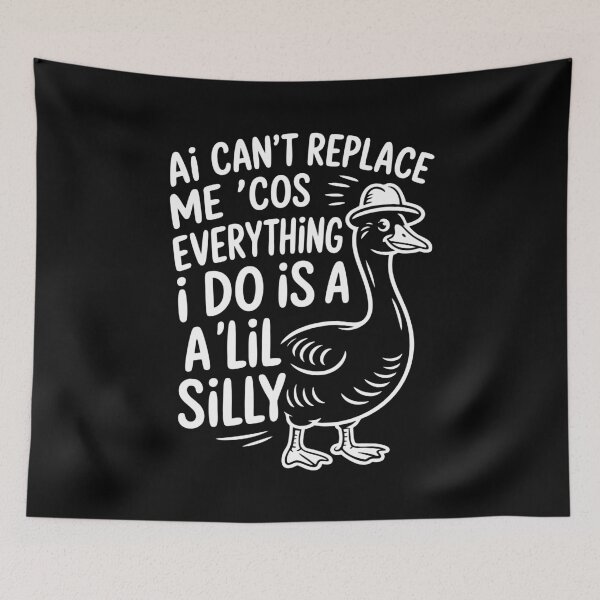 Item preview, Funny AI Parody Duck Design for Silly Goose Humans Daft LLM designed and sold by w1ckerman.