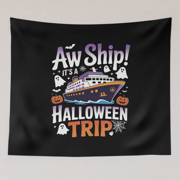 Item preview, Aw Ship Halloween Trip Family Cruising Crew Cruise Squad 5 designed and sold by KonstanKoraner.