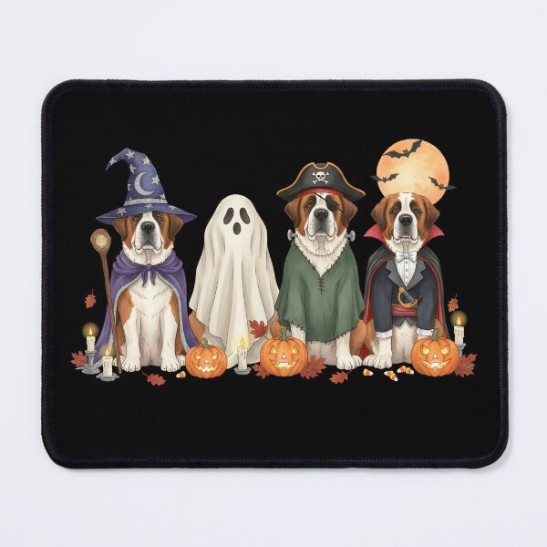 Item preview, Spooky Saint Bernard Dogs Ghost Witch Mummy Halloween Costume designed and sold by DesignsByAnett.